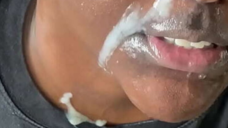 Big Dick Blowjob and Facial with Lewdlucio and Succubre - BBC, Sloppy Deep Throat, Cum Covered Tits