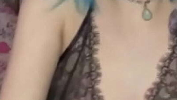 Petite E-Girl Teen Anal Dildo Masturbation - Horny Amateur with Used Panties