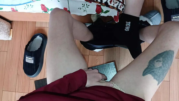 Lesbian POV Masturbation: Cute Brunettes Watch Each Other's Pussy & Orgasm