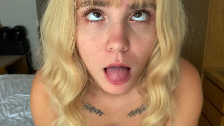 Stepdad Surprises Stepdaughter on Her Birthday with Hardcore Anal & Blowjob