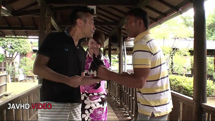 Yui Uehara JAV Uncensored Group Blowjob - Hot Asian Brunette with Big Natural Tits