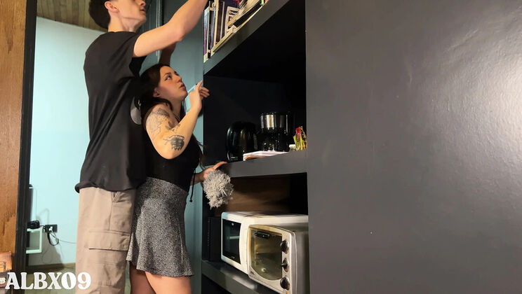 Amateur Latina Cleaning Lady Swallows Cum - Blowjob & Facial POV in 4K