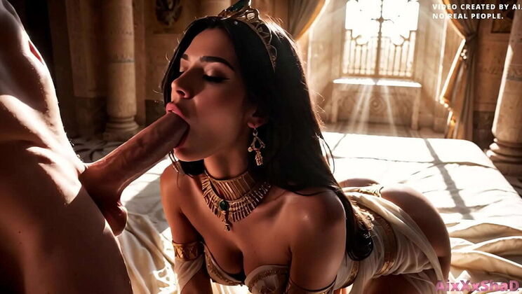 Nefertiti AI 3D Sex - Busty Blowjob & Huge Cumshot on Face