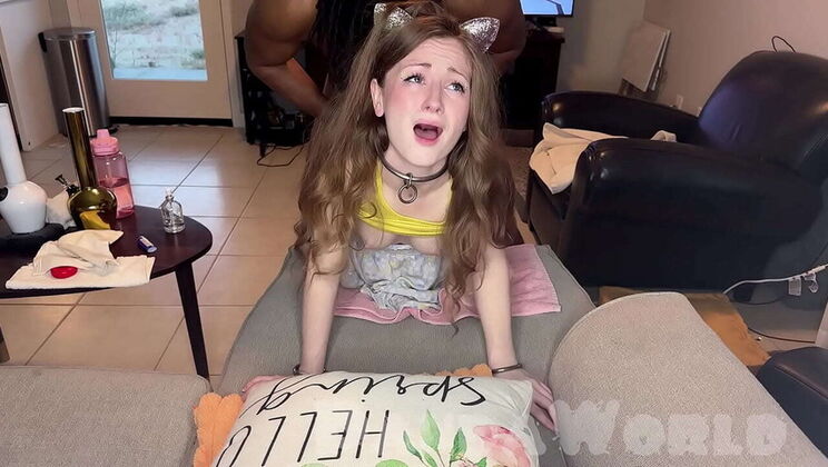 Young Redhead Anal Slut Takes Huge BBC in Her Ass - Rough Doggystyle Gape