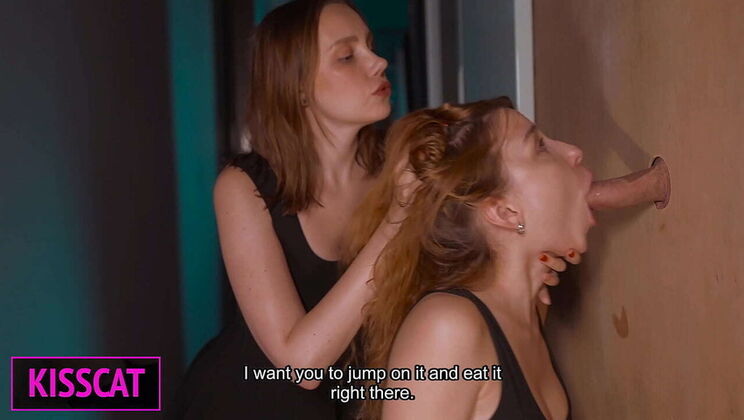 Step Mom Teaches Step Daughter How to Suck Cock at Glory Hole - Teen Craves Big Dick!