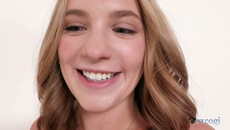 First Time Casting: Blonde Teen Becky Summer Takes Tyler Nixon's Big Cock in Intense Cowgirl Ride