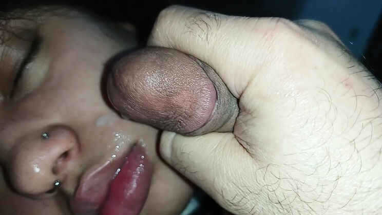 Deusa De Ebano Hot Creampie Facial - Cum Running Down Her Face & Mouth