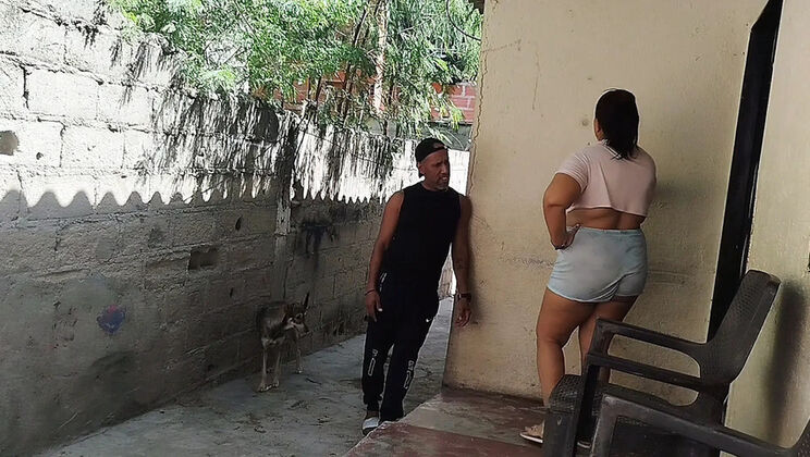 Amateur Housewife Cheating On Husband With Neighbor - Big Ass Venezuelan BBW Seduces Him For Rough Sex & Creampie