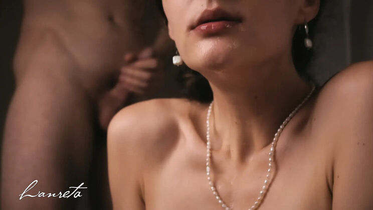 Amateur Wife Lanreta Virtual POV Blowjob & Cum Kiss - Homemade Cuckold Gagged Deepthroat