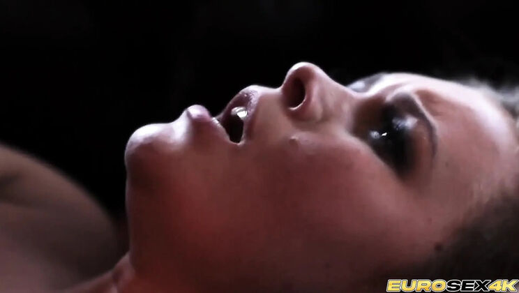 Blonde Colette Gives Rough Handjob & Takes Cum in Mouth - European Babe Fucks Lover