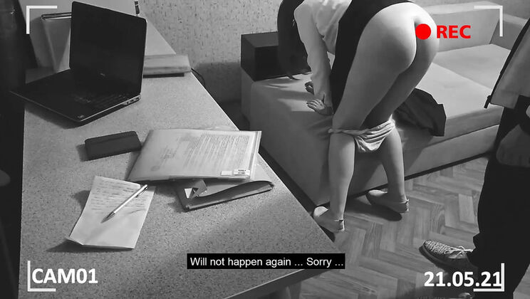 SweetAndFlow Russian Teen Spanked Hard By Director In School Uniform Punishment