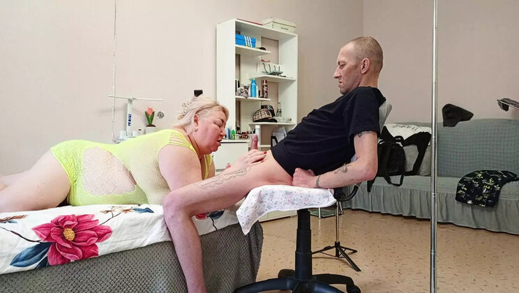 Zona901 Hot Russian MILF Friend Sucks Dick and Swallows Large Cum Load