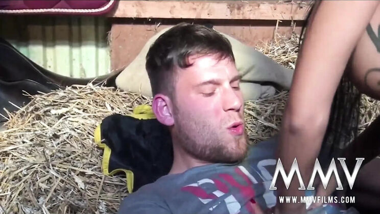Shy Asian Beauty Gets Fucked Hard in Barn - Big Tits Cowgirl & Deep Throat
