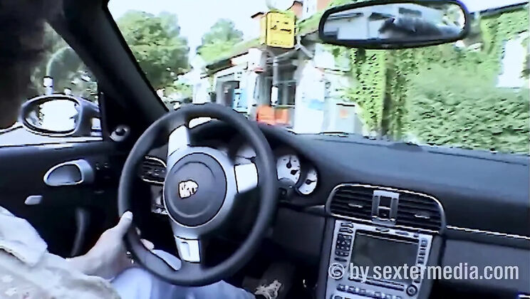 Oggy Style Car Blowjob with Big Cock Cumshot