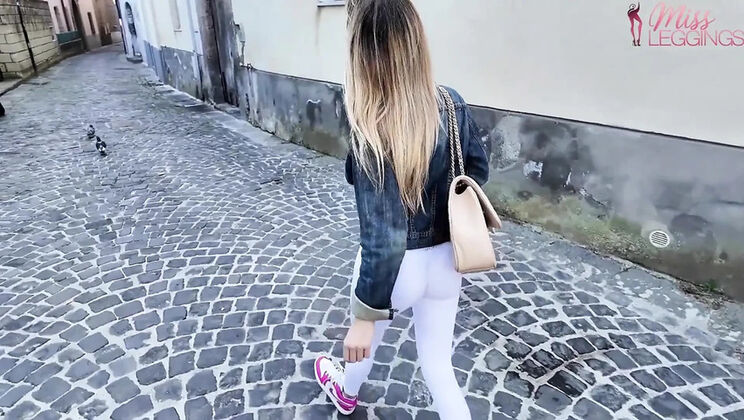 Step-Aunt Catches Step-Nephew Filming Her Ass in See-Through Leggings, Gives Him a Perverted POV Rematch