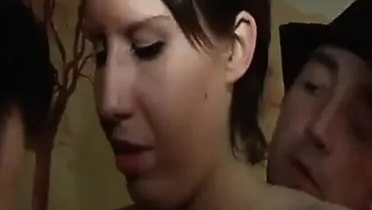 French Slut Cindy Picardie Gets Stuffed by Two Huge Dicks