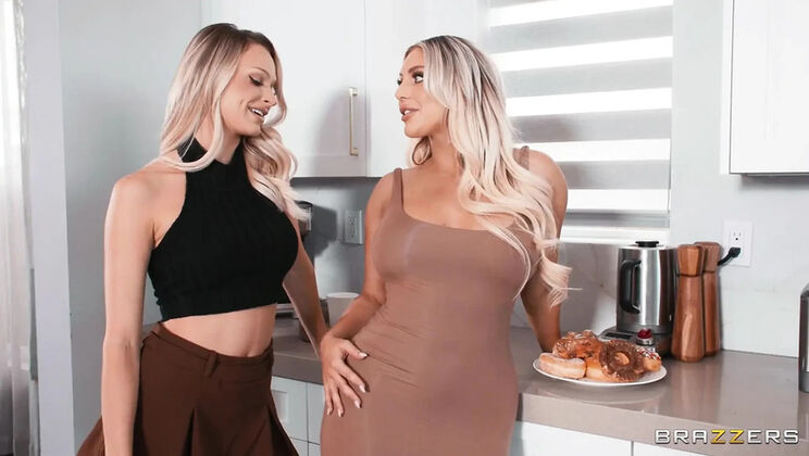 Huge Tits Wife Swap XXX - Brazzers Threesome With Big Cock