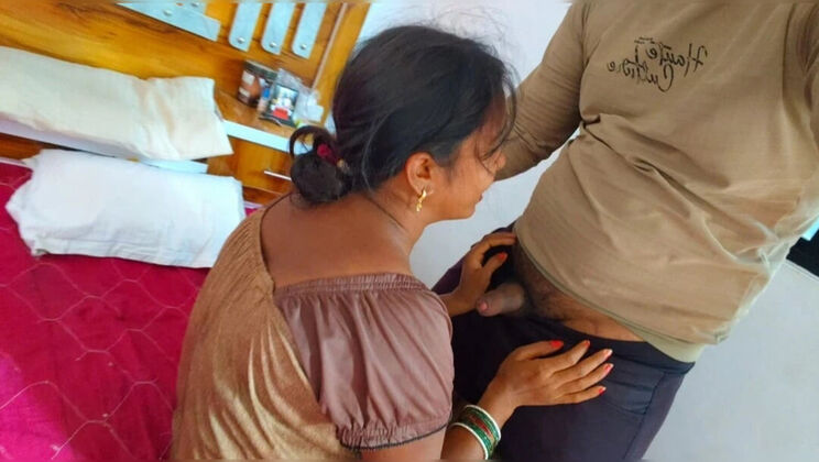Desi Village Bhabhi Shows Huge Boobs to Devar and Lets Him Fuck Them - Big Nipple Sucking Fun