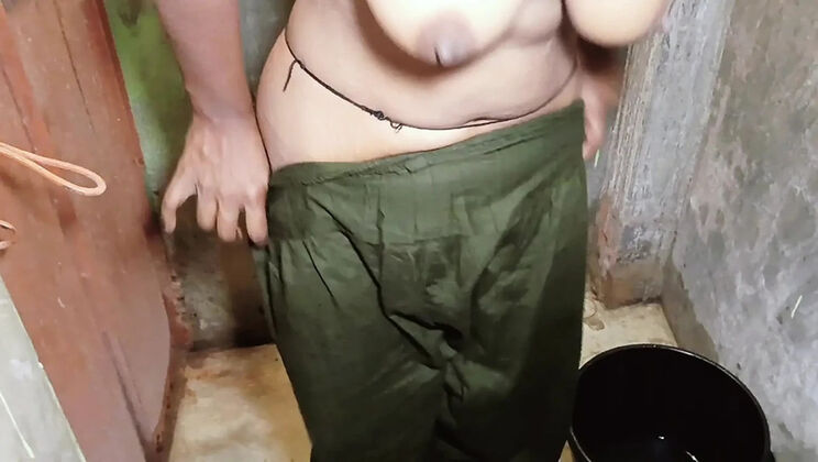 Big Tits Bangla Babe Gets Handjob and Fucked in Bathroom