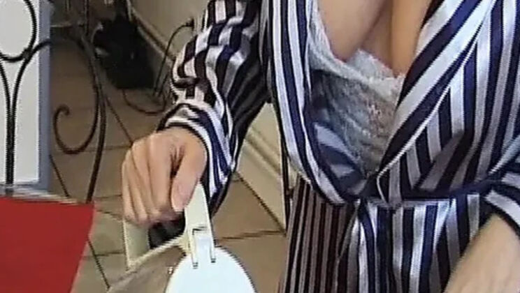 French Cheating Wife Shows Off Big Tits While Riding and Sucking Cock