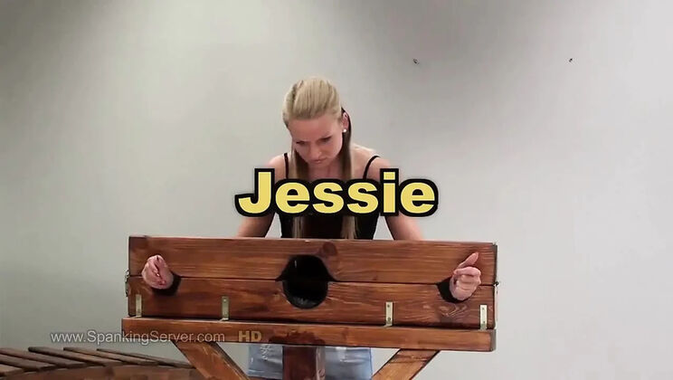 Jessie Jazz Gets Her Ass Whipped in Hard BDSM Punishment