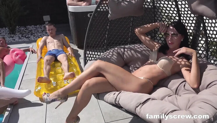 Stepbrother Craves Mature Cock While MILF Watches