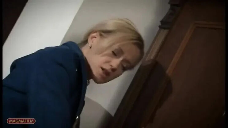 Blonde Beauty Gets Fucked in Beautiful Clothes