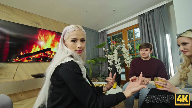 Veronica Leal and Daruma Rai in Operation Penetration and Separation: Hot Blonde Teen Threesome POV Blowjob and Handjob