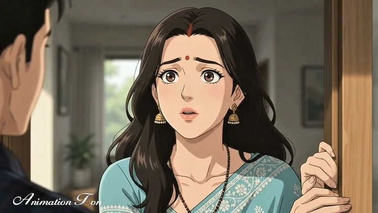 Episode 3: Wedding Night - Husband Gone, Friend Fucks Hot Bhabhi in HD Cartoon