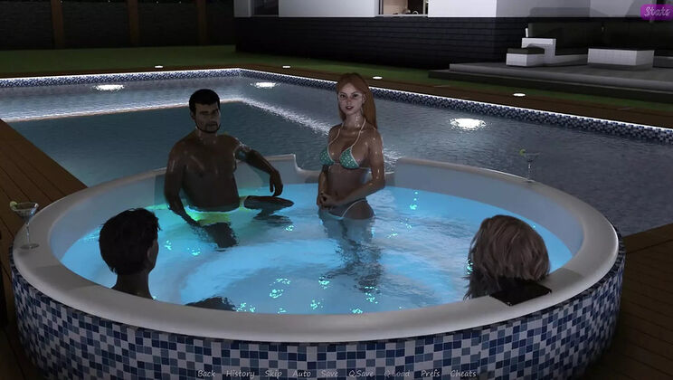Stepbrother's Wife #47: John Fondles Alan's Big Tits