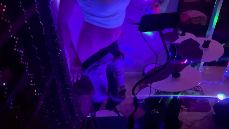 WhisperBay Drummer Girl Striptease Dance HD Video