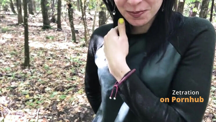 My First Time Having Sex in the Forest – Real Couple Amateur POV Blowjob